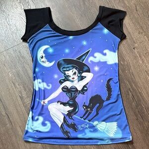 Mystical Night Sky Miss Fluff Women's Tee